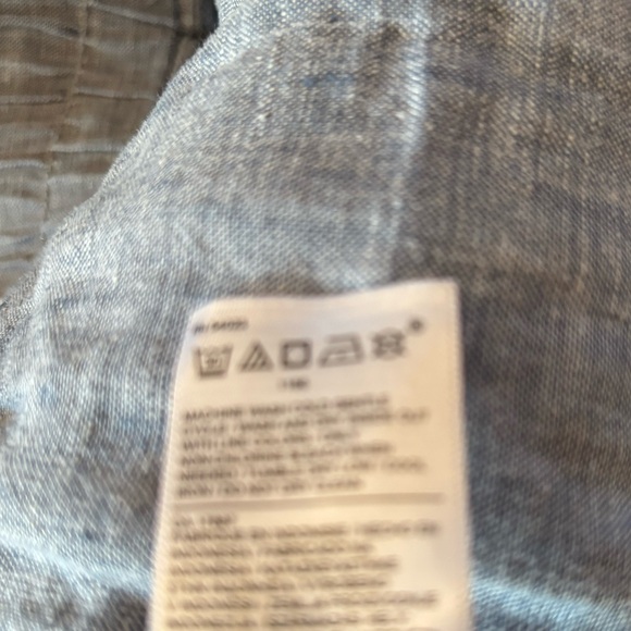 Athleta Cabo 100% Linen Jogger Pants Chambray Blue Size 6 - Picture 13 of 14